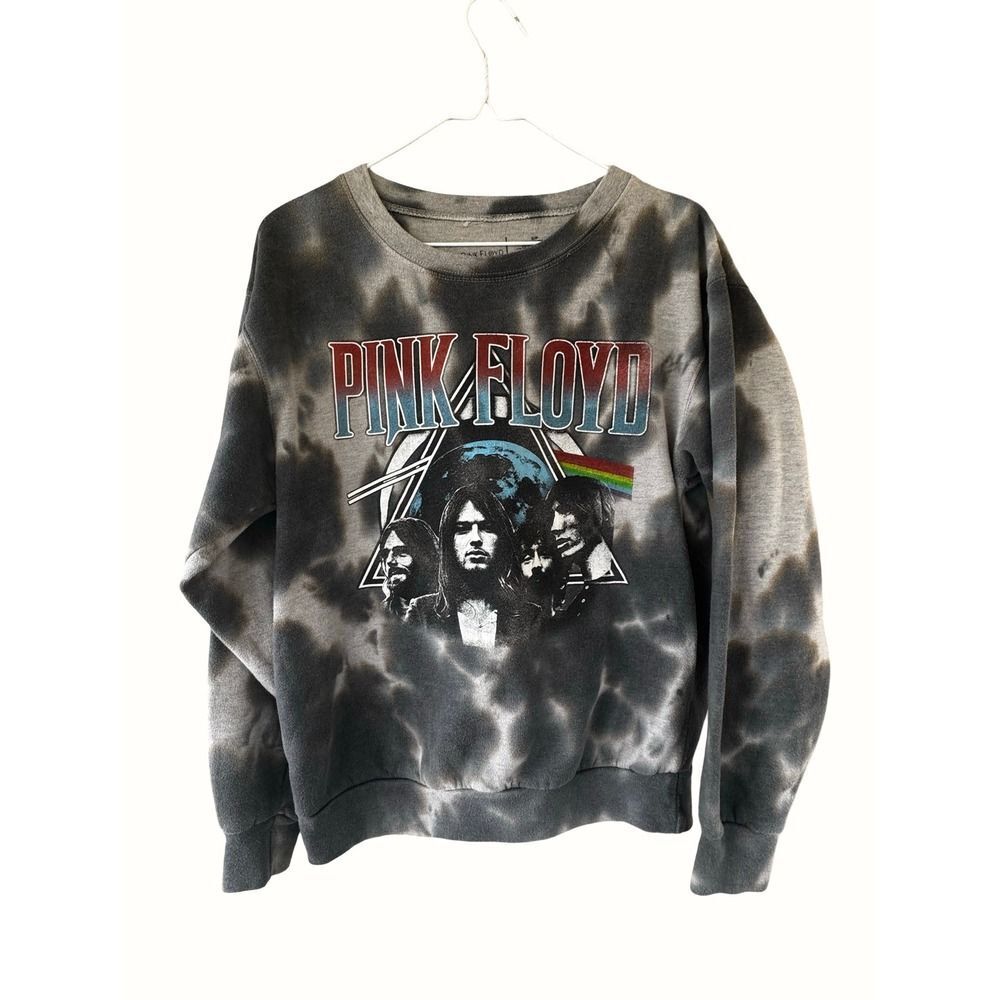 Pink Floyd Band Tie Dye Sweatshirt Crewneck Album Rock Music Pullover Top Size S